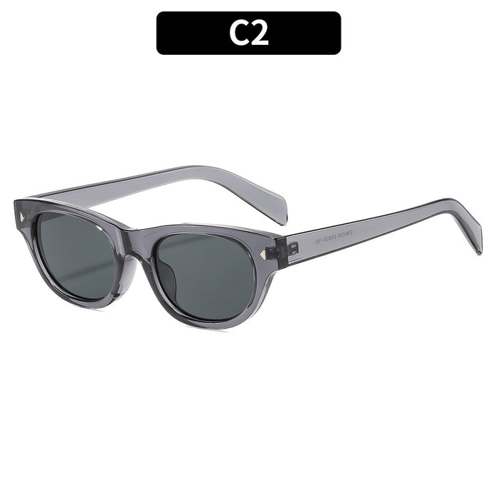 Wholesale Retro Square Sunglasses for Women Trendy UV400 Black Frame Gray Lens Fashion Accessory