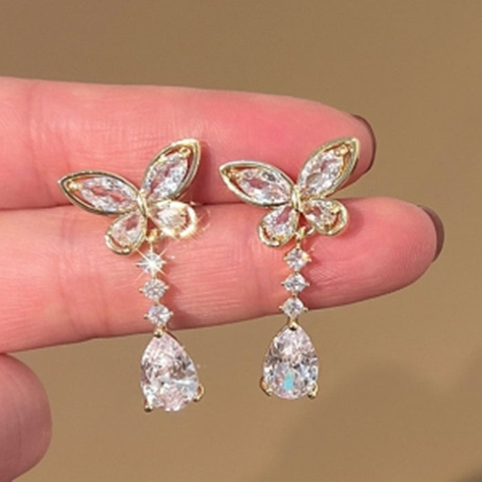 Wholesale Butterfly Alloy Earrings JDC-ES-SM002