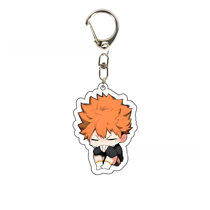 Wholesale schoolbag pain bag anime ornaments acrylic keychain pendant