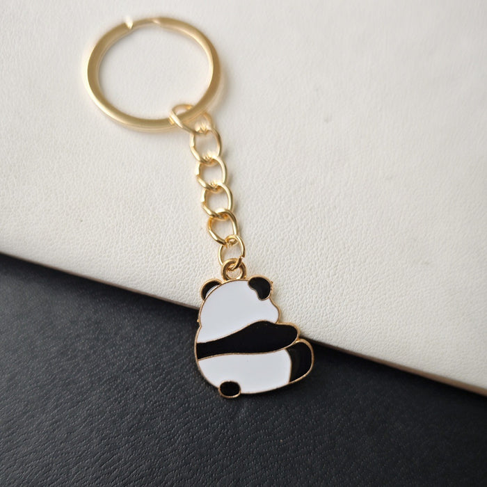 Wholesale Panda keychain  bag pendant  cartoon small gift key chain ornaments