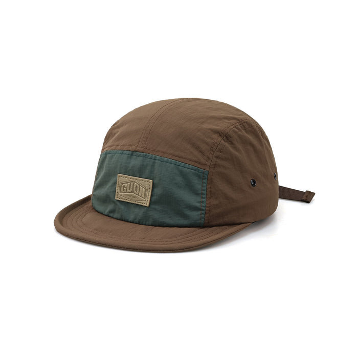 Short Eave Retro Five-piece Hat Color-matching Outdoor Cap Four Seasons Soft-edge Baseball Cap Women's Quick-drying Fabric Hat