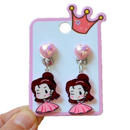 Wholesale Children' s Princess Jewelry Earrings