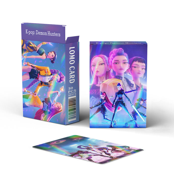 Wholesale 60pcs Laser card K-POP flash card cartoon anime peripheral LOMO card