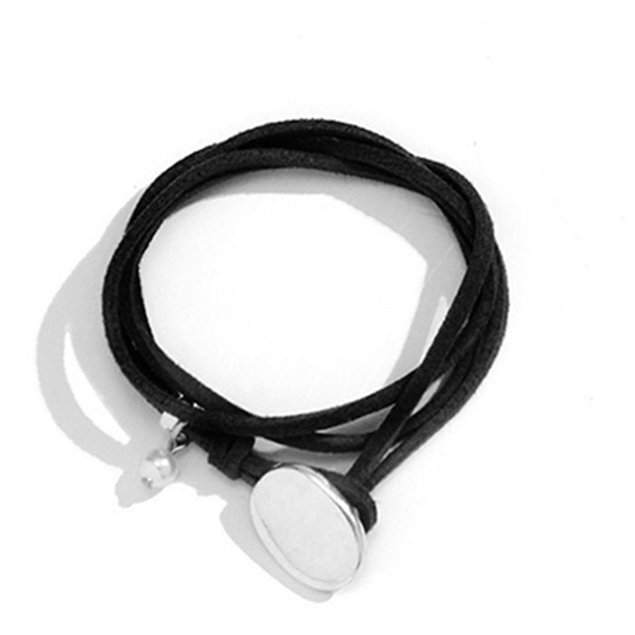 Wholesale PU Double Layer Wrap Necklace JDC-NE-QiN013