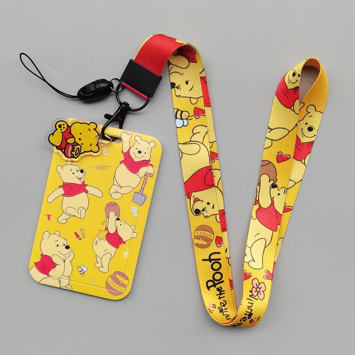 Wholesale Cartoon Anime Card Holder With Hard Case And Polyester Lanyard Chic Student ID Badge Trendy Gift