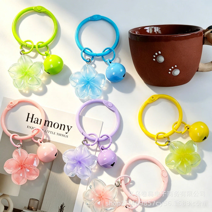 Wholesale Plastic Resin Keychain Card Ring Bell Charm Cute Style Bag Charm DIY Craft Accessory