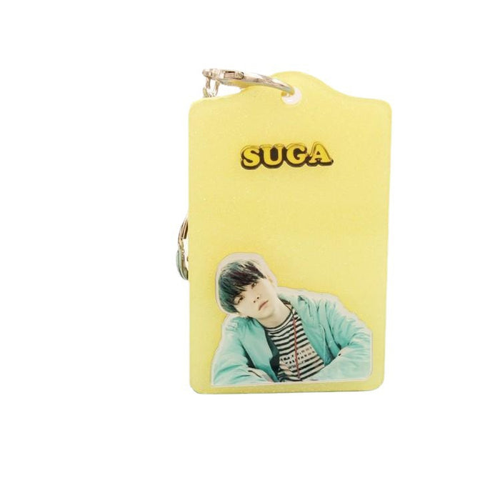 Wholesale Ticket Holder Acrylic Card Holder Keychain JDC-KC-HanTian007