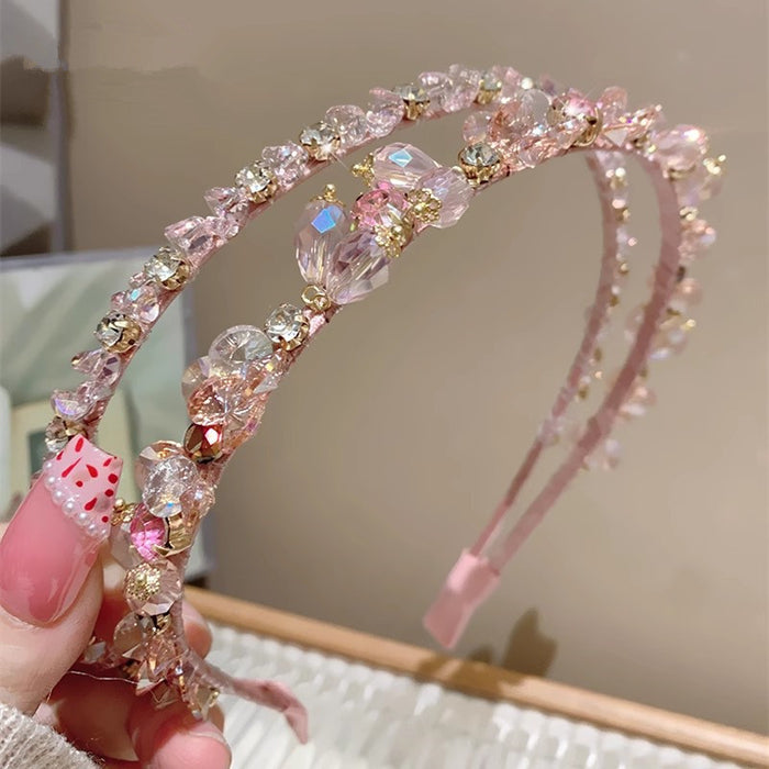 Wholesale Headband Women's Double-layer Outgoing Rhinestone Headband