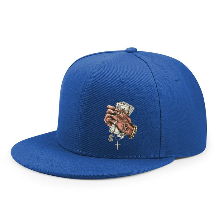 Wholesale Two handed letter printed baseball cap, skateboard flat edge cap, hat