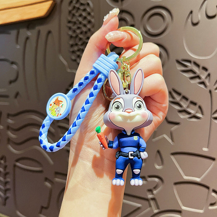 Wholesale Creative keychain chain, cute cartoon couple bag pendant