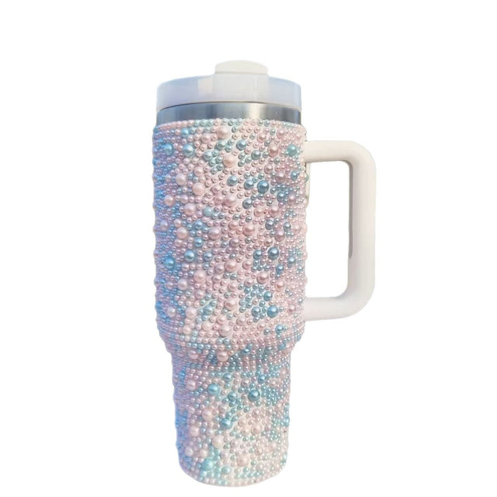 Wholesale stainless steel vacuum beer mug with handle for car with heat preservation and ice-keeping function