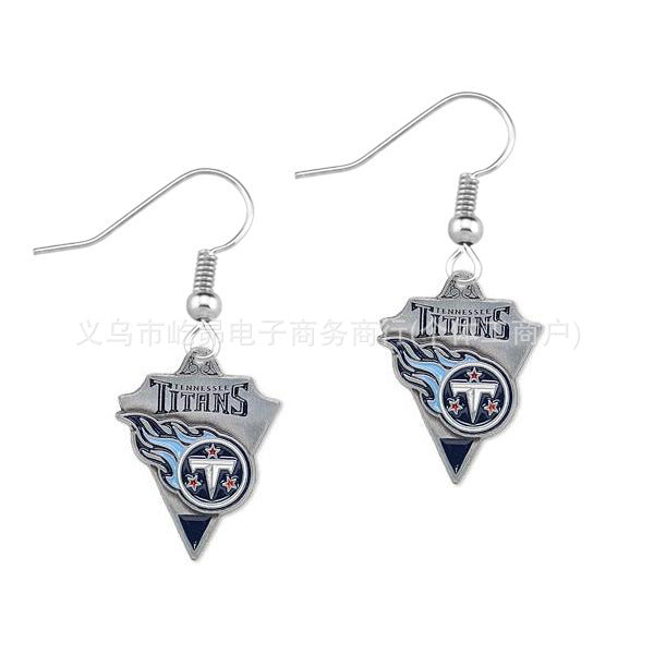 Wholesale Rugby team logo earrings