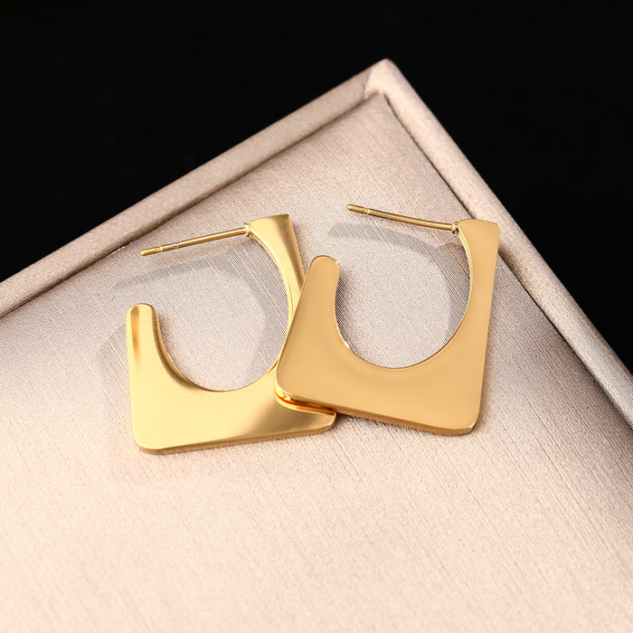 Wholesale Titanium Steel Earrings JDC-ES-YinY001