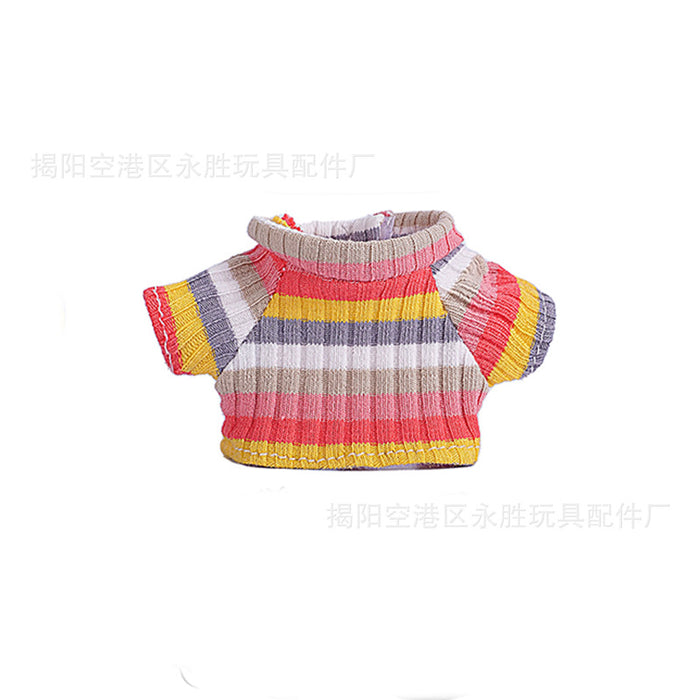 Wholesale 6pcs/set Only Clothes Are Suitable for Vinyl Dolls,  Plush Dolls and Other Wearable Wool Clothes to Change Clothes