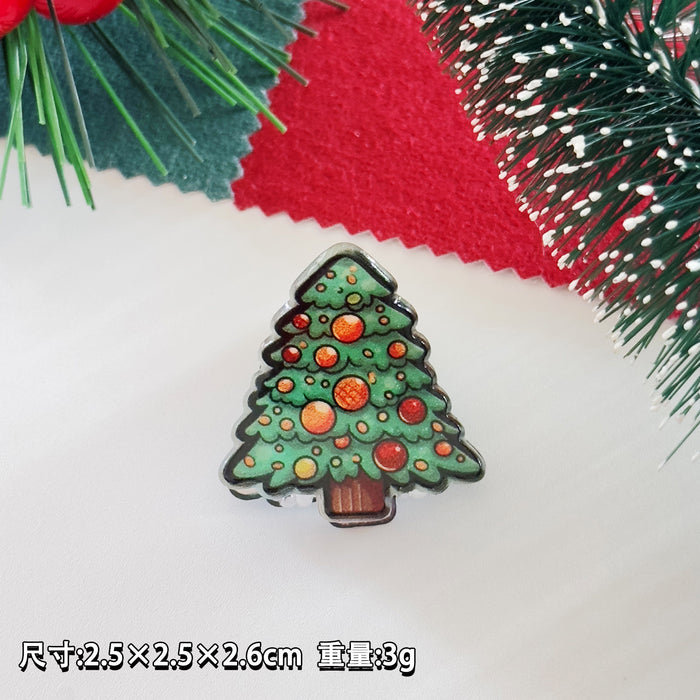 Wholesale Christmas small hairpin gingerbread man Christmas tree snowman small clip cute  hairpin holiday hair accessories
