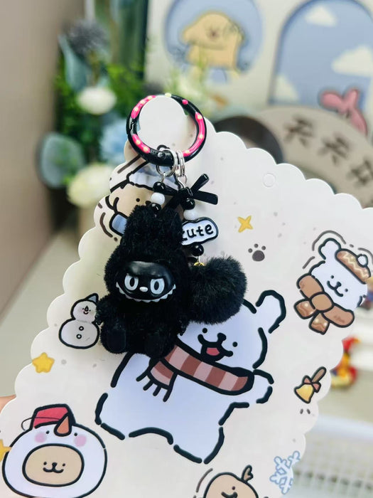 Wholesale Cute mini flocked sitting posture toy