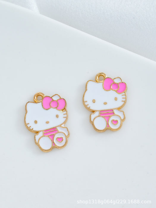Wholesale 10 pcs DIY Cute Cartoon Oil-Drip Alloy Charms