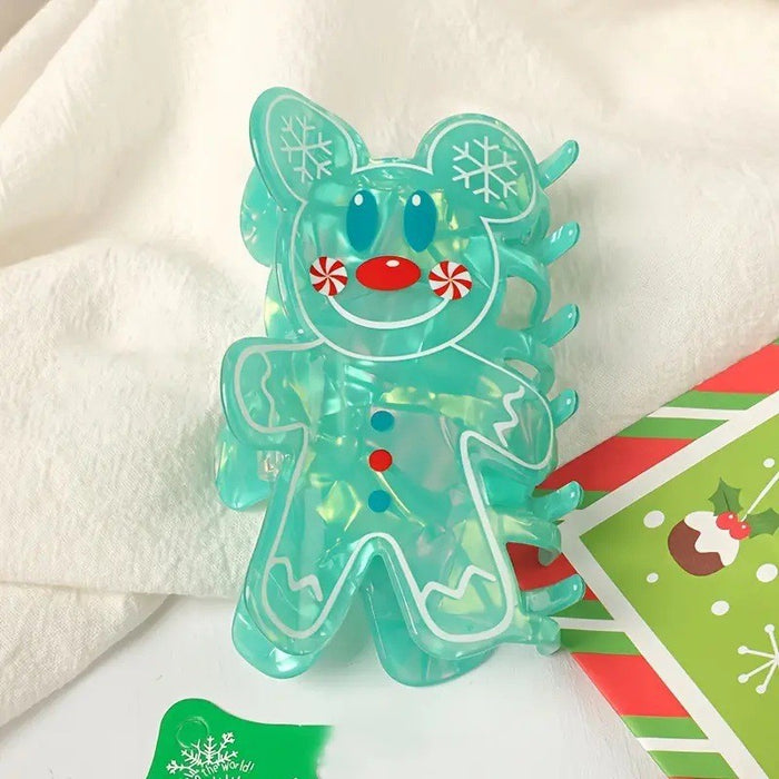 Wholesale Cartoon Christmas Tree Clip  Crutch Hairpin Hair Shark Clip Fashion Pony Clip Party Hair Accessories