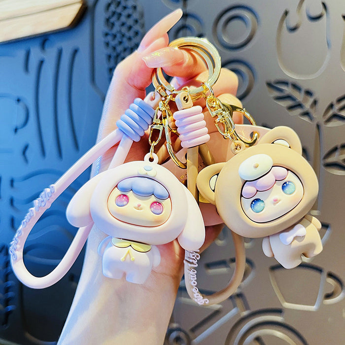 Wholesale Cute car keychain, exquisite doll bag, pendant gift