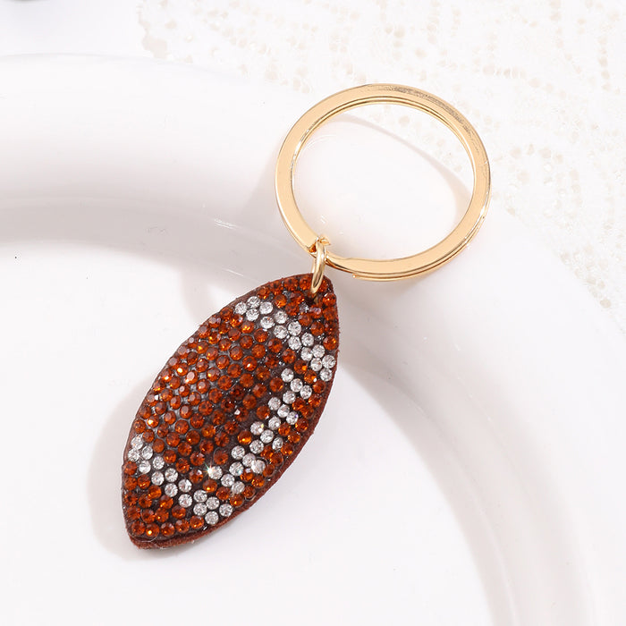 Wholesale Leather Rhinestone Rhinestone Keychain JDC-KC-YiTian019