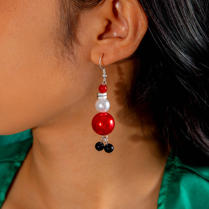 Wholesale Christmas Santa Cartoon Bow Bell Earrings Fashion Jewelry Gift MOQ≥2