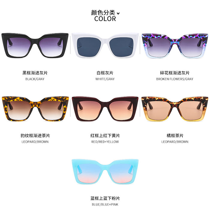 Wholesale Retro Cat-Eye Ocean-Tinted Sunglasses