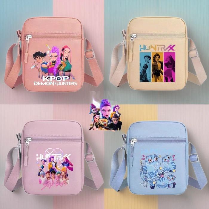 Wholesale Anime Cartoon Print Small Square Shoulder Bag For Boys Girls Cute PVC Crossbody Purse Fashion Accessory