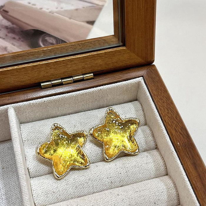 Wholesale Star Earclip Women's No Ear Hole Earrings New Small Design Earrings