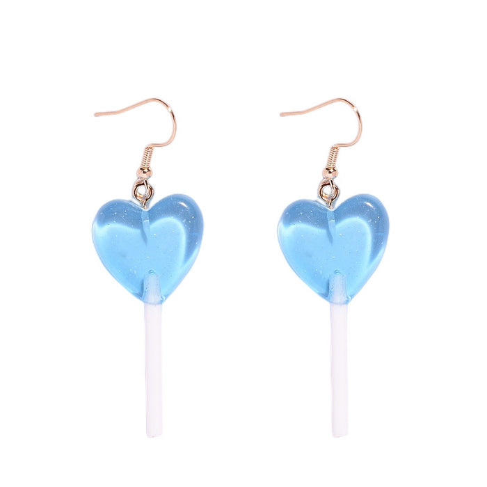 Wholesale Personalized earrings heart-shaped long handmade earrings