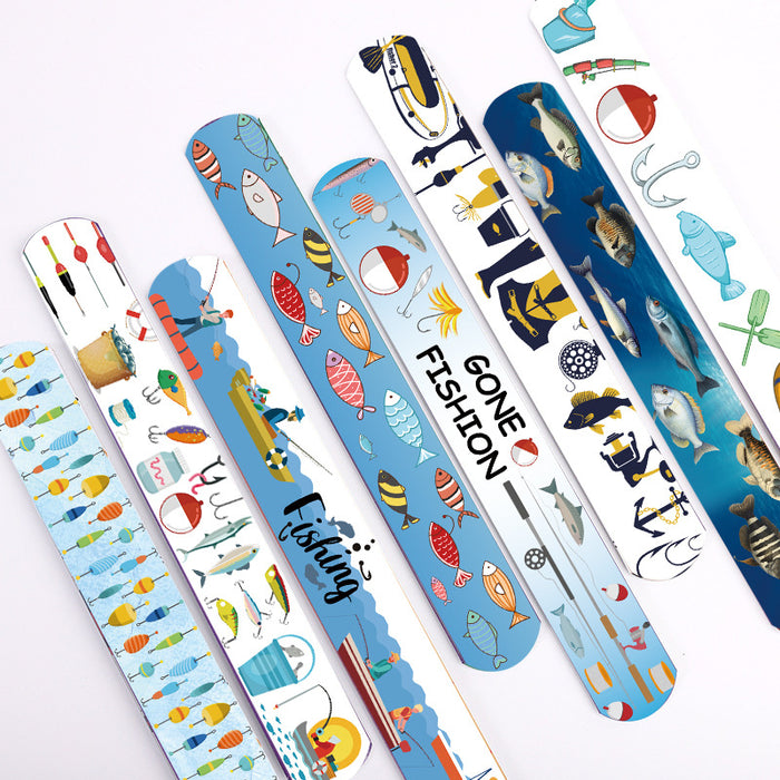 Wholesale random 10pcs/set Fishing ring pvc bracelet decorative wrist band