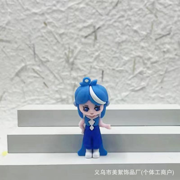 Wholesale Soft plastic three-dimensional doll pendant keychain