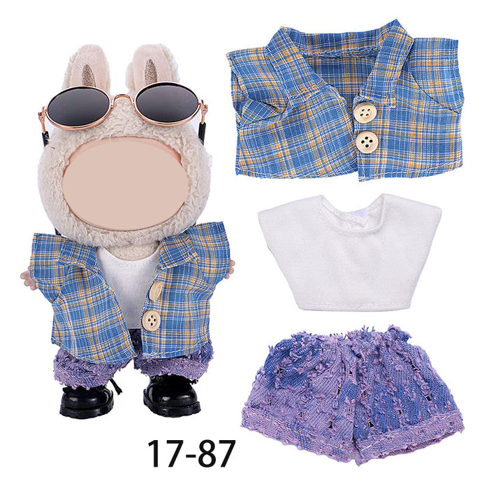 Wholesale Only Clothes Character Pattern Overalls Set doll clothes