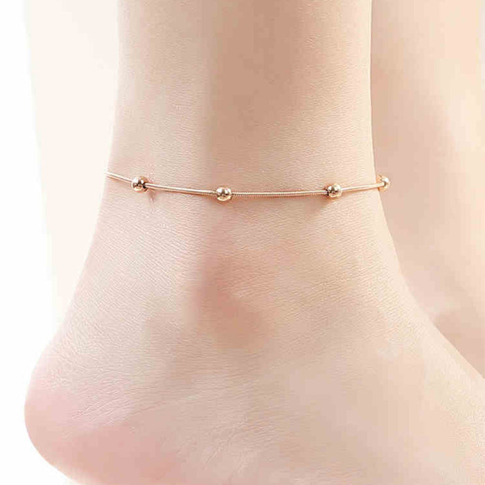 Wholesale Non-fading anklet,  trendy summer titanium steel anklet