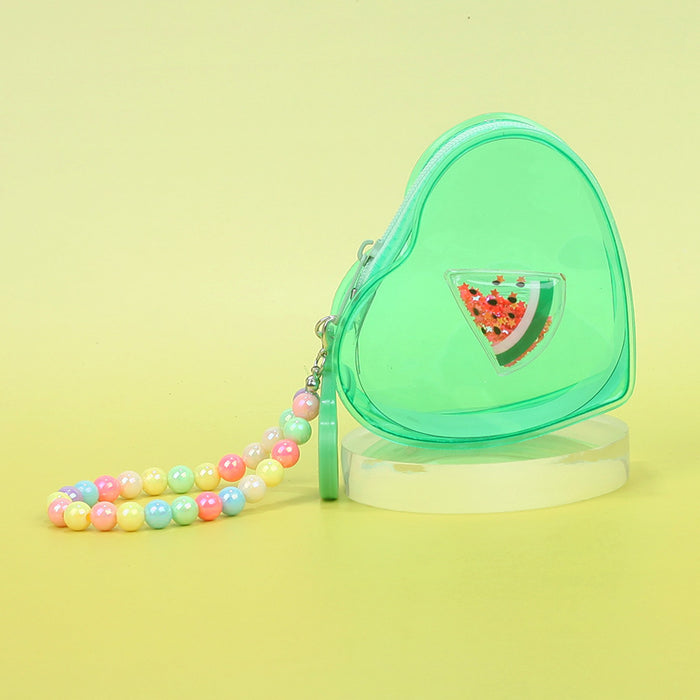 Wholesale Trendy Transparent PVC Jelly Coin Purse In Banana Color Portable Small Storage Pouch With Keychain Cute Everyday Bag Charm For Resale