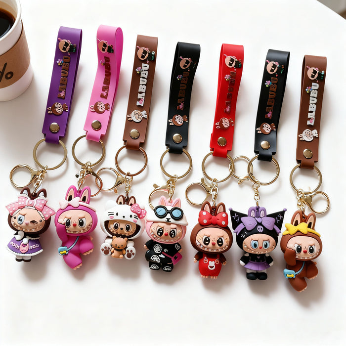 Wholesale Cute cartoon silicone keychain