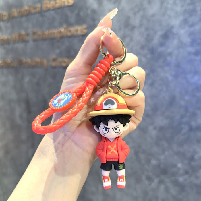 Wholesale Metal Keychain Cartoon Anime Cosplay Bag Charm Gift for Car Key Accessory MOQ≥2