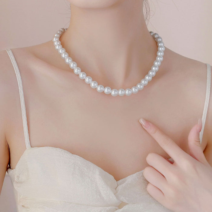 Wholesale Pearl Necklace Pearl Chain Clavicle Chain Women's Niche Necklace Pearl Imitation Pearl