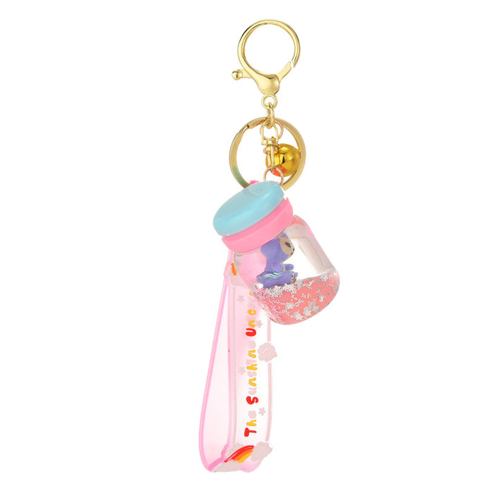 Wholesale Acrylic Quicksand Bottle Keychain JDC-KC-WoA047