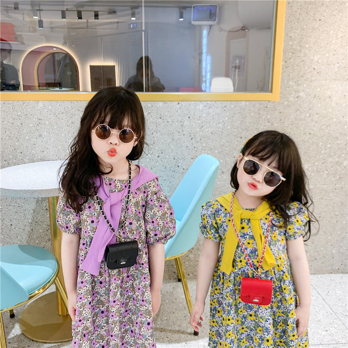 Wholesale Fashion Children's Shoulder Bag Pu Crossbody Bag JDC-SD-YuanDuo028