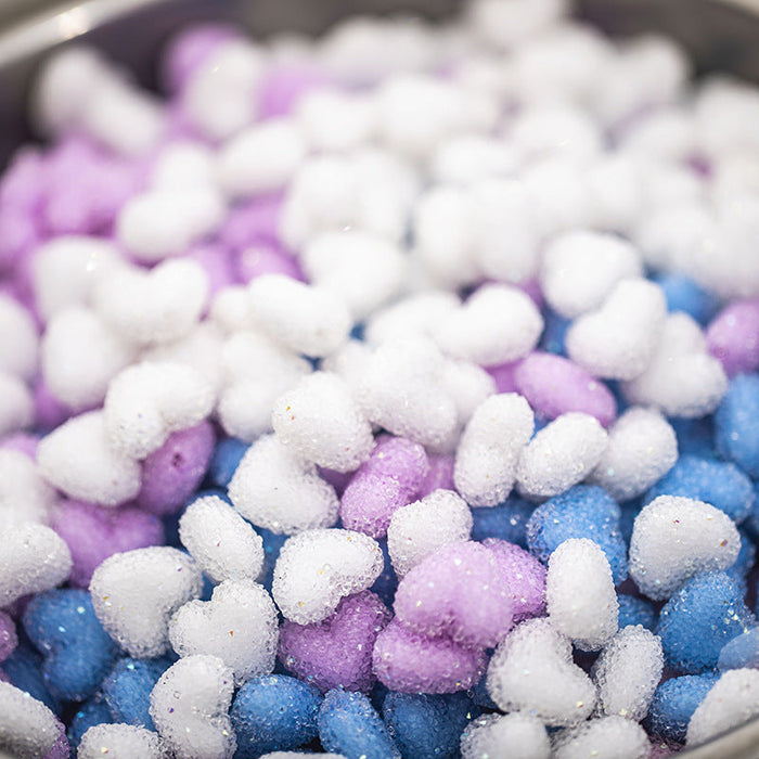 Wholesale 10pcs  Acrylic Rhinestones, Soft Granulated Sugar, Small Heart Beads JDC-BDS-HuaZ004