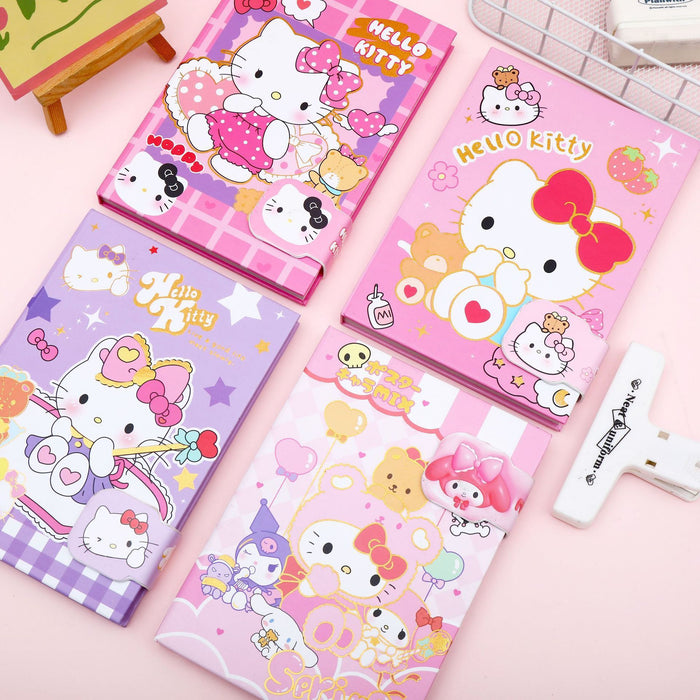 Wholesale KPOP themed cute cartoon notebook with magnetic closure and colorful pages