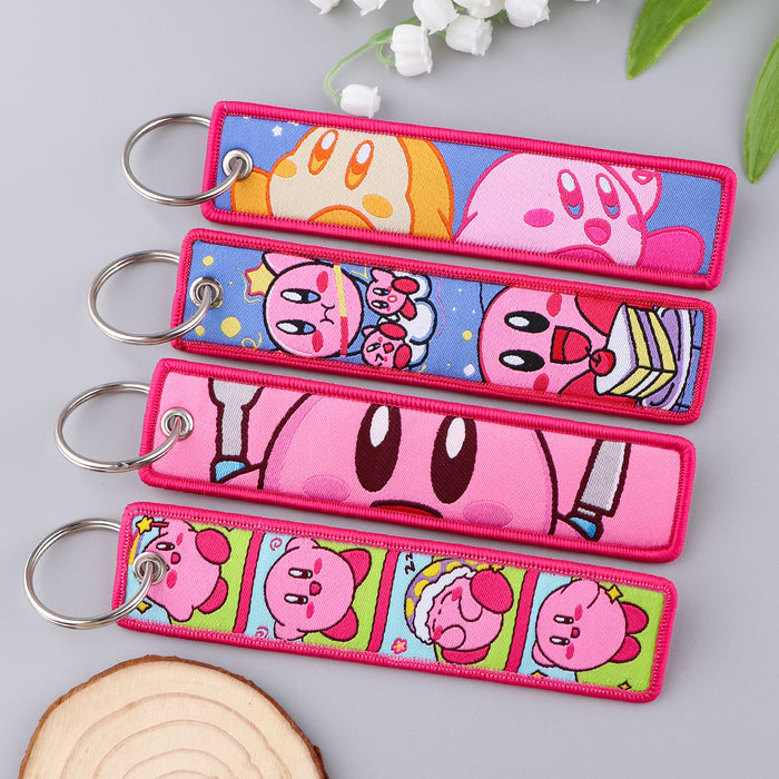 Wholesale Cartoon  Keychain  Woven Fabric Cute Accessory