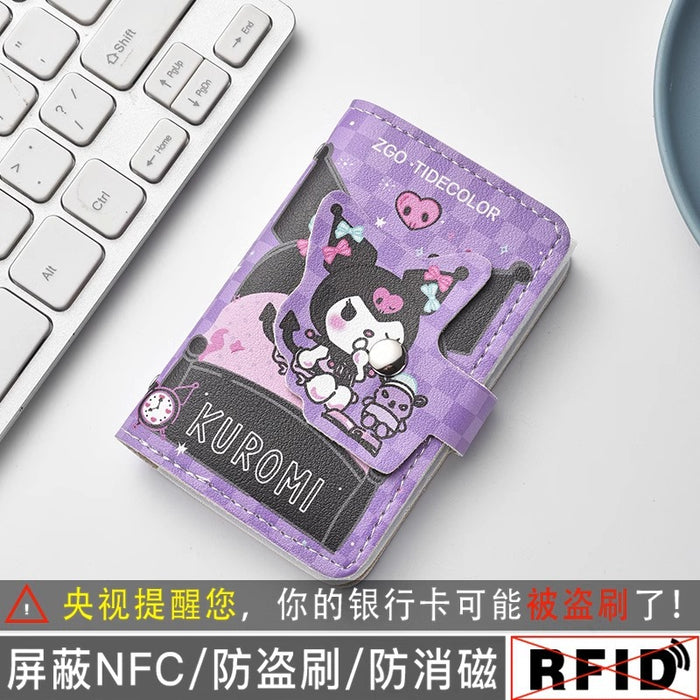 Wholesale Cute Cartoon Multi-Card Slot Card Holder ID Card Organizer Wallet