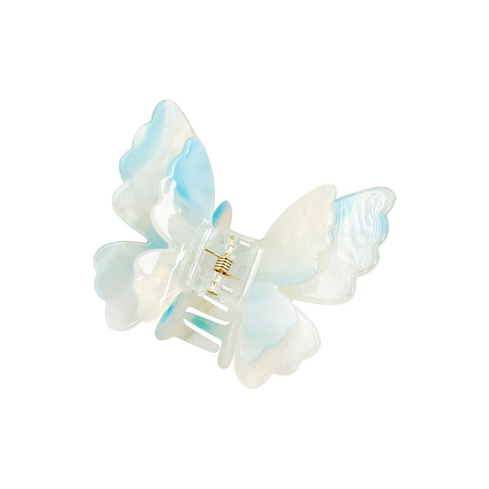 Wholesale Trendy Double-Layer Butterfly Hair Clip Acrylic Hair Accessory