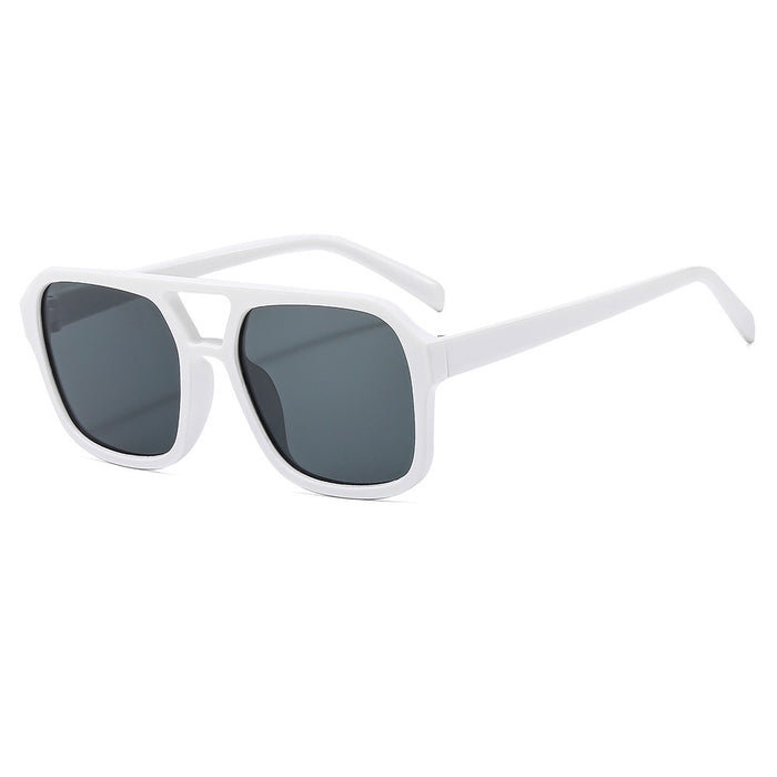 Wholesale Square Sunglasses Retro Large Frame Pilot Glasses Ocean Lens Sunglasses