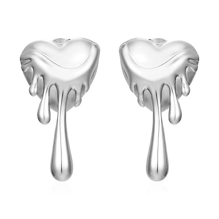 Wholesale Minimalist Love Stainless Steel Earrings, Fashionable and High end Earaccessory Design, Jewelry Wholesale