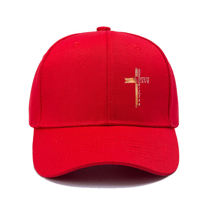 Wholesale 2pcs Cross print fashionable outdoor casual baseball cap