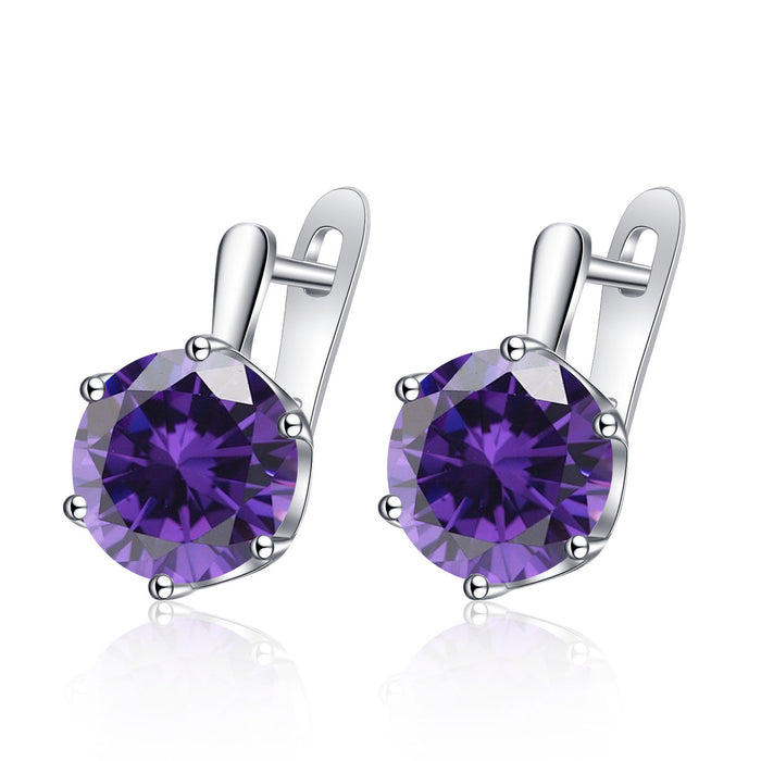 Wholesale Trendy Crown Earrings Copper Electroplated Jewelry Accessory for Resale