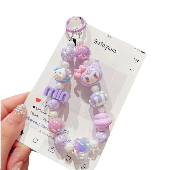 Wholesale Acrylic Cartoon Beaded Keychain