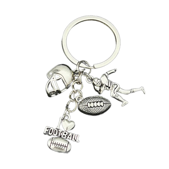 Wholesale I Love Rugby Sports Alloy Keychain JDC-KC-LuNeng008